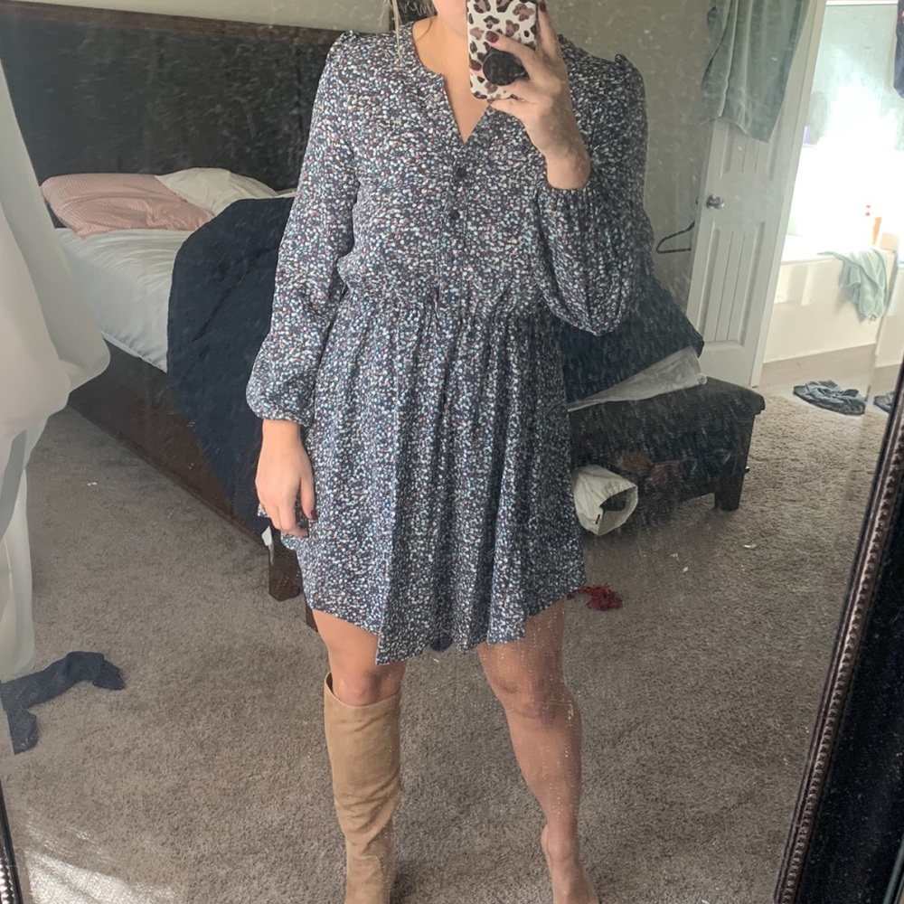 Pink Lily Floral Dress